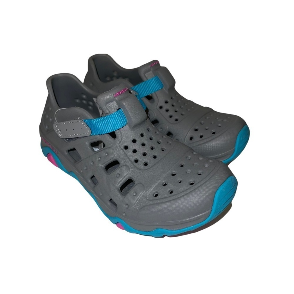 NEW! Merrell Hydro Canyon Sandals Girls Grey Blue Pink